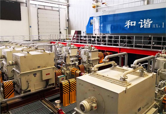 皖南电机为中国铁路总公司和谐号机车设计制造的专用试验台架 皖南电机为中国铁路总公司和谐号机车设计制造的专用试验台架